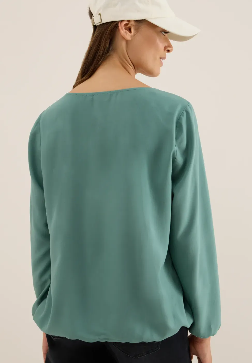 Blouse in effen kleur