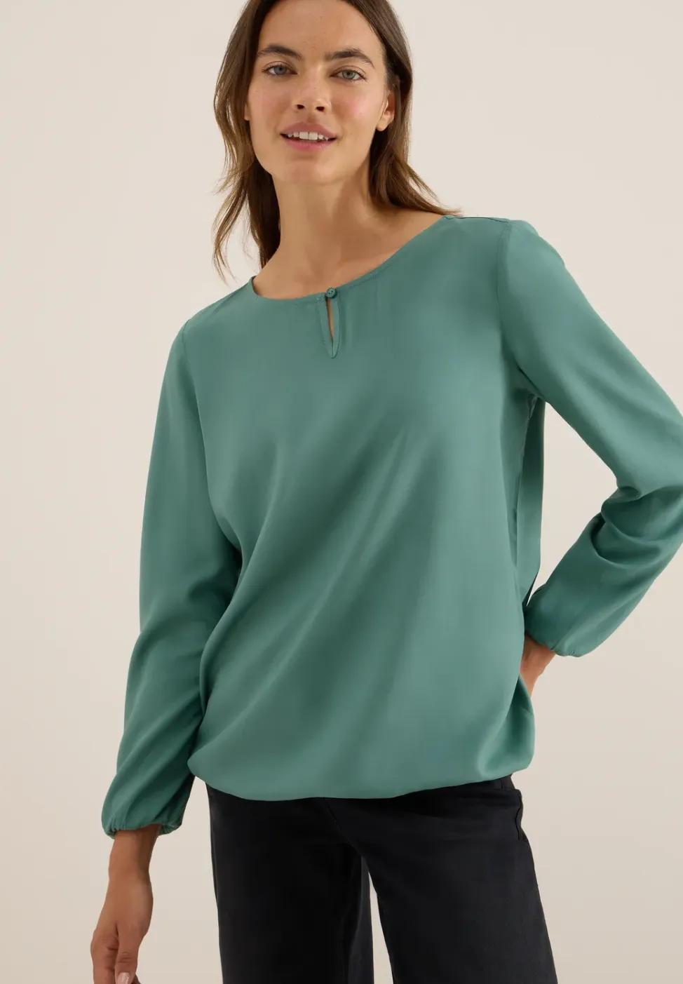 Blouse in effen kleur