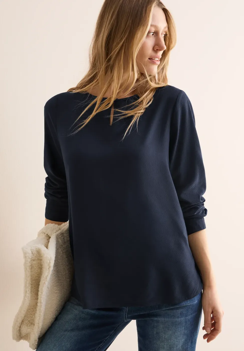 Blouse in effen kleur