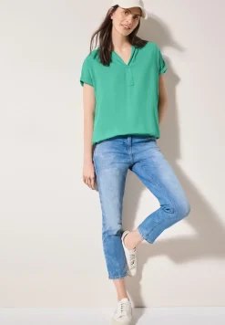 Blouse in effen kleur