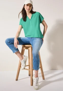 Blouse in effen kleur