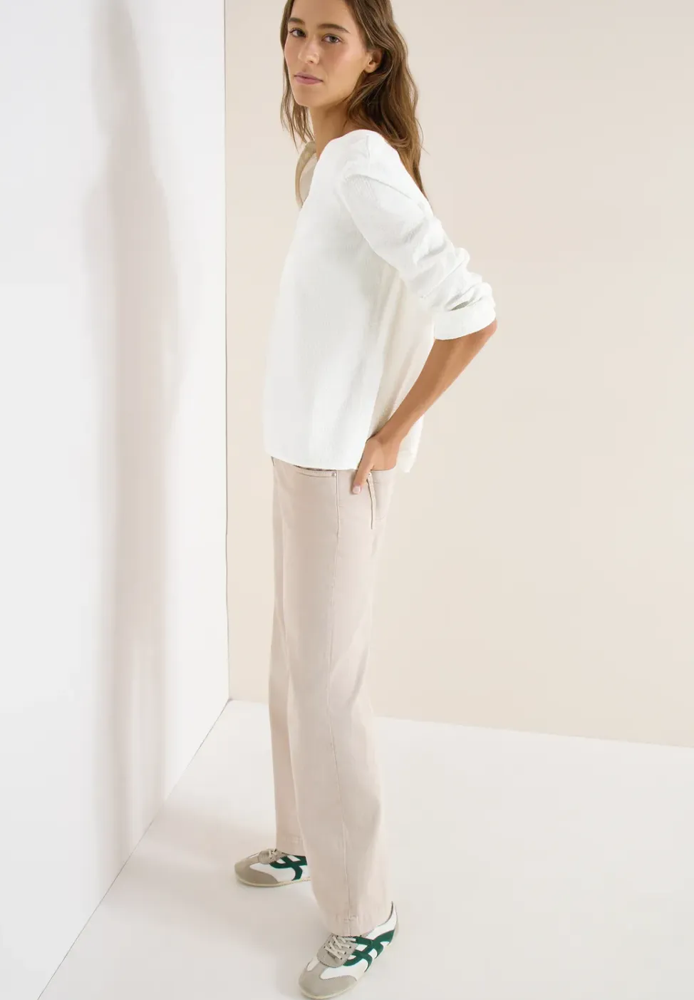 Blouse in effen kleur