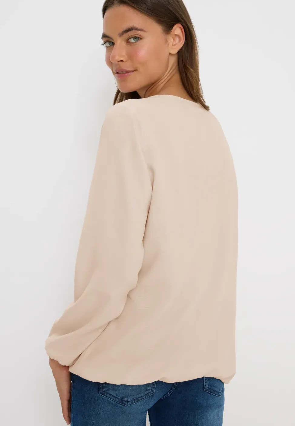 Blouse in effen kleur