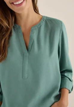 Blouse in effen kleur