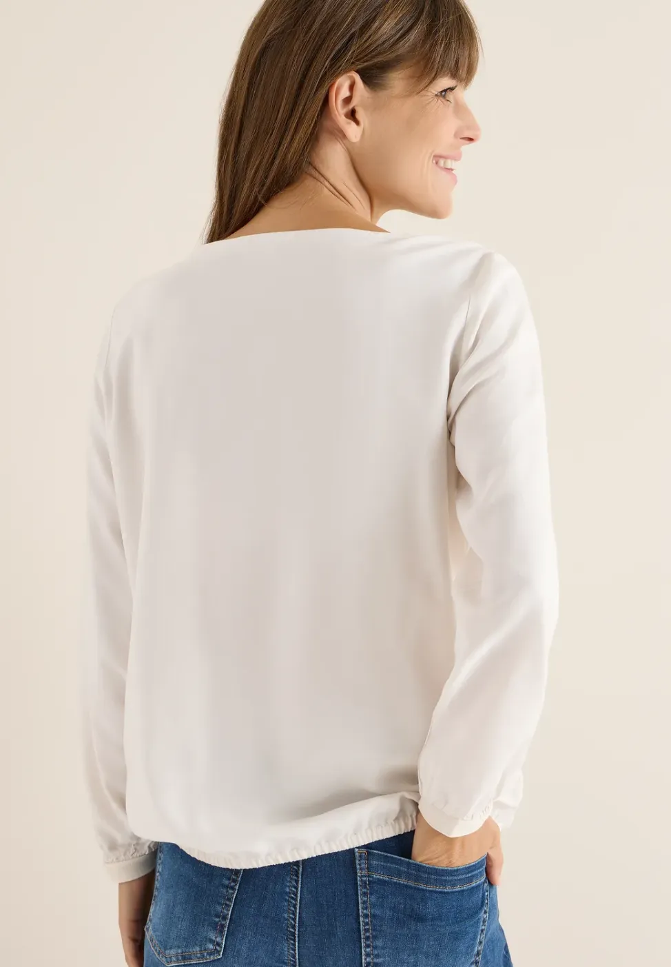 Blouse in effen kleur