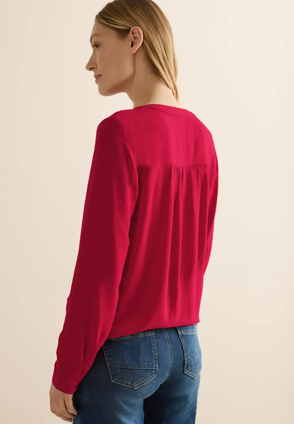 Blouse in effen kleur