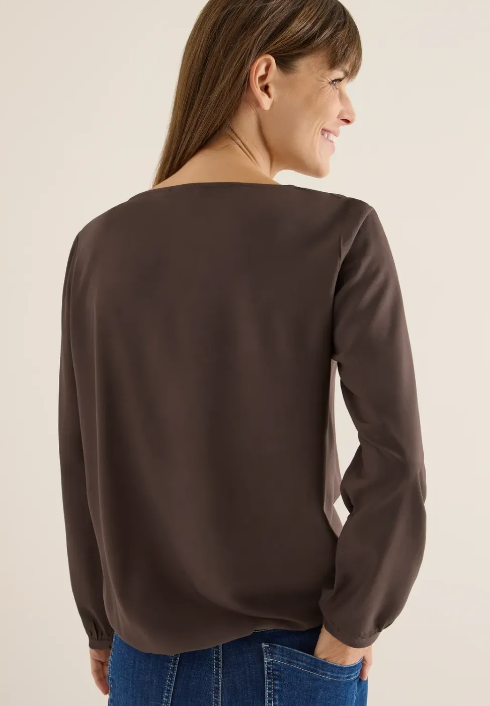 Blouse in effen kleur