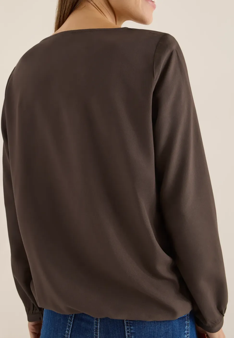 Blouse in effen kleur