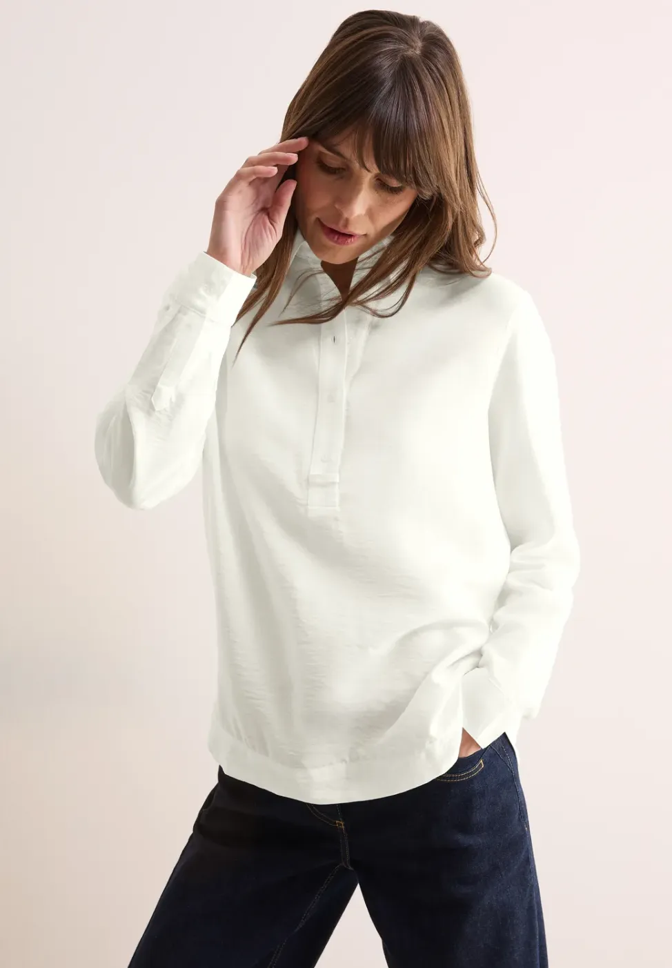 Blouse in effen kleur