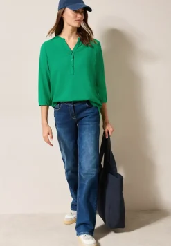 Blouse in effen kleur