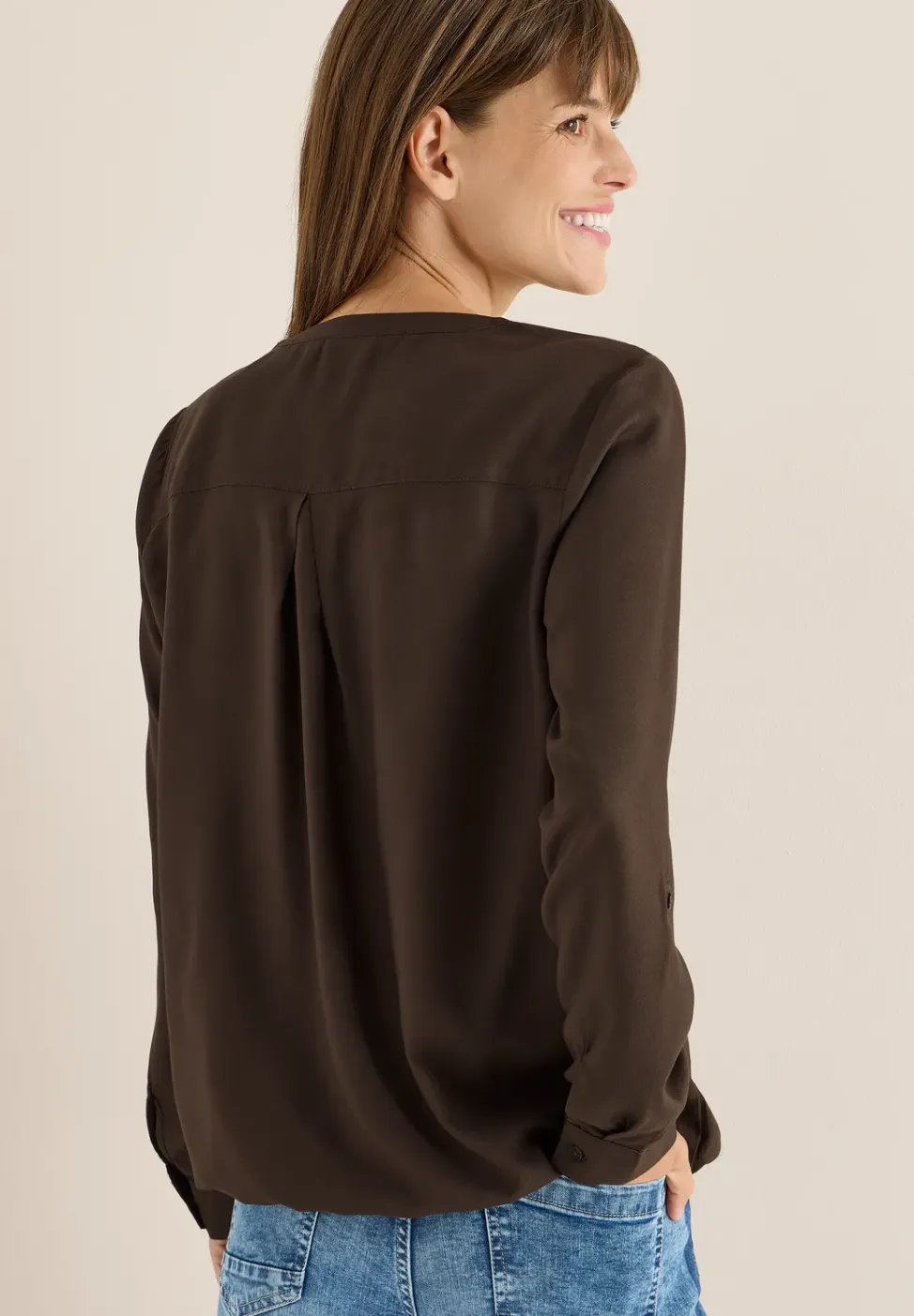 Blouse in effen kleur