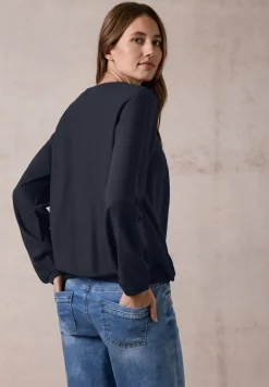 Blouse in effen kleur