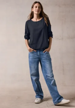 Blouse in effen kleur