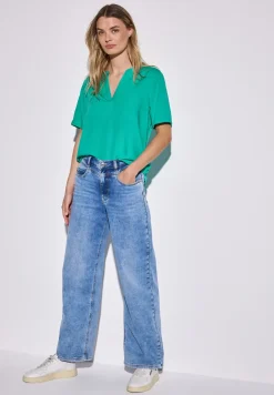Blouse in effen kleur