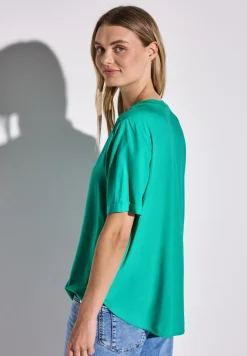 Blouse in effen kleur