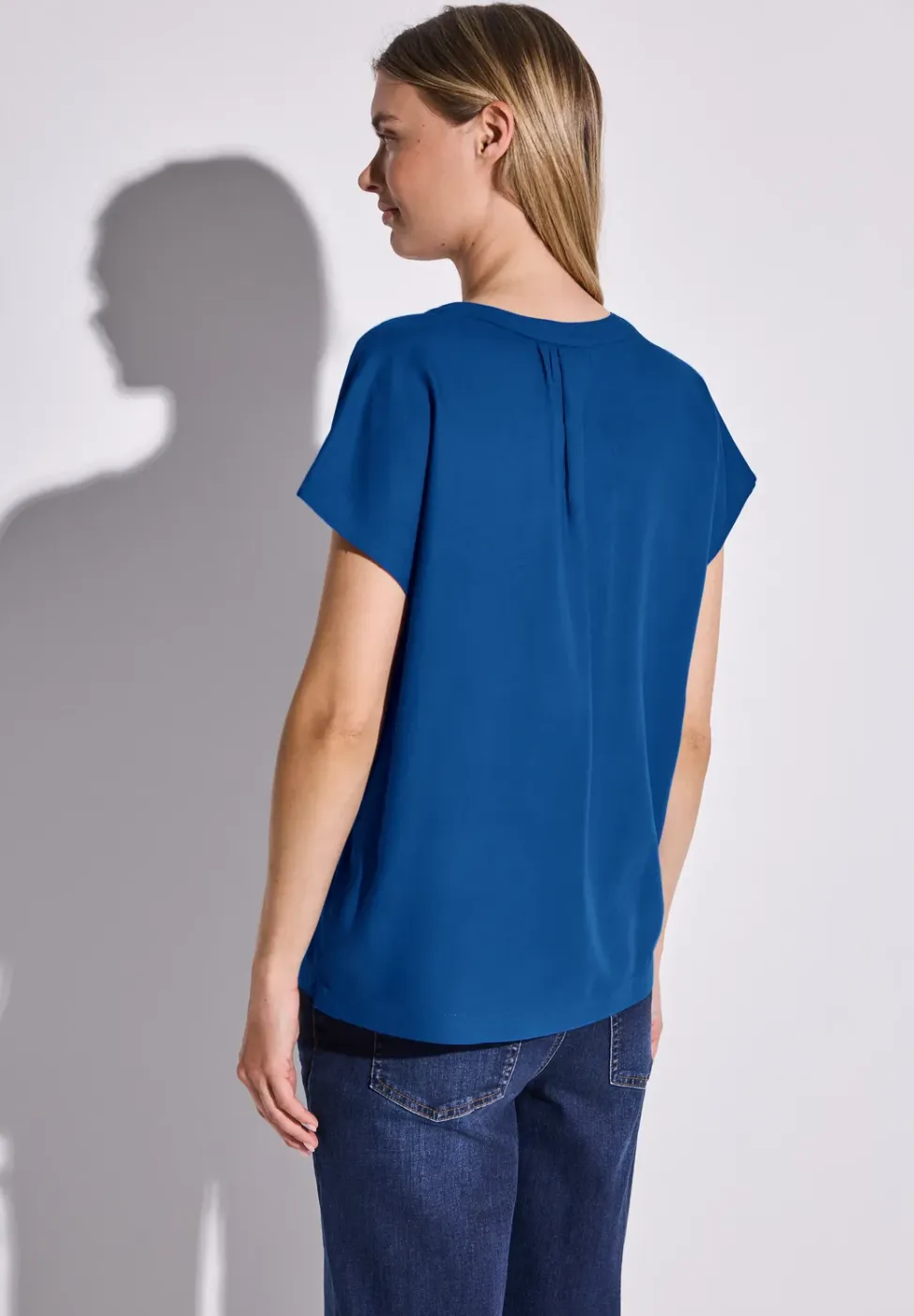 Blouse in effen kleur