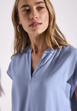 Blouse in effen kleur