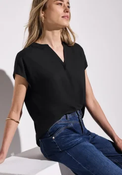 Blouse in effen kleur