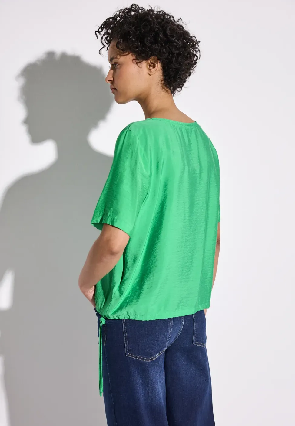 Blouse in effen kleur