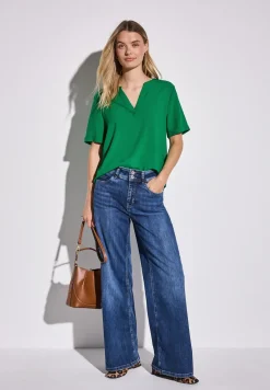 Blouse in effen kleur