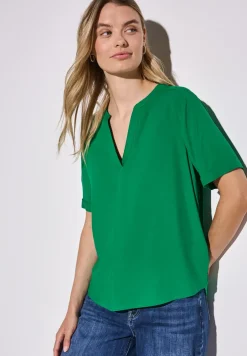 Blouse in effen kleur