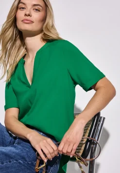 Blouse in effen kleur