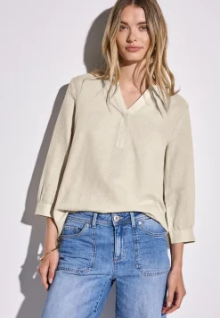 Blouse in effen kleur