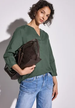 Blouse in effen kleur