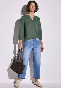Blouse in effen kleur
