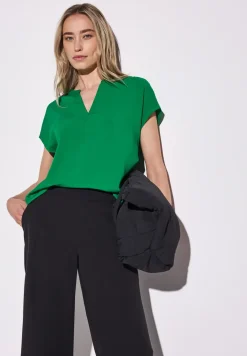 Blouse in effen kleur