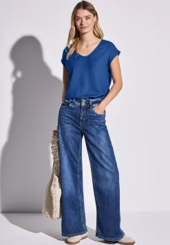 Blouse in effen kleur
