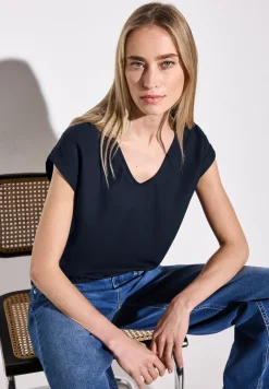 Blouse in effen kleur