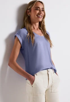 Blouse in effen kleur