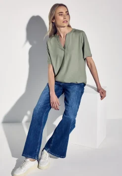 Blouse in effen kleur