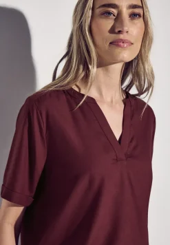 Blouse in effen kleur