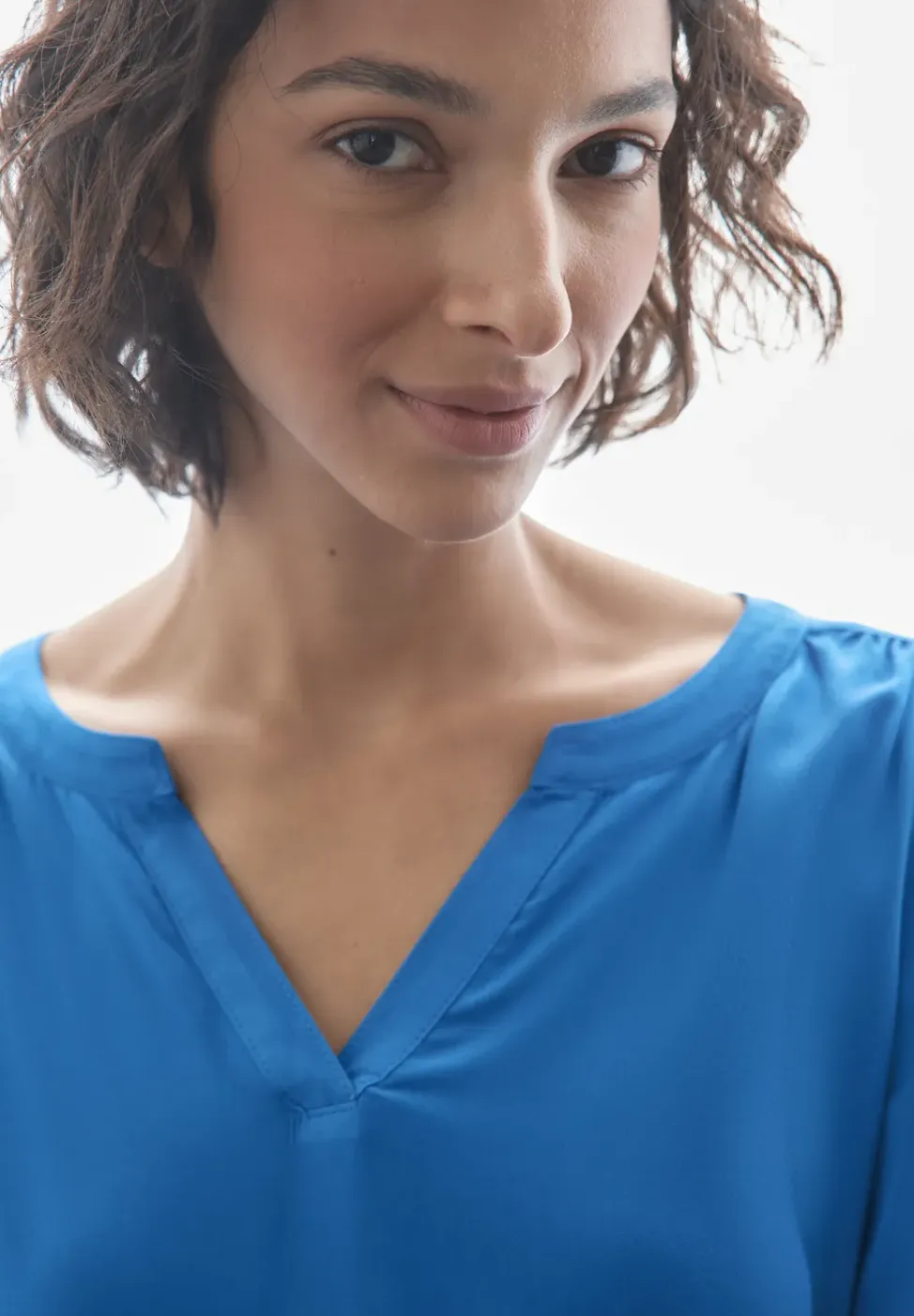 Blouse in effen kleur