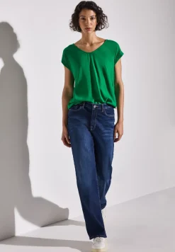 Blouse in effen kleur
