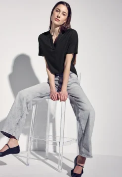 Blouse in effen kleur