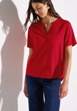 Blouse in effen kleur