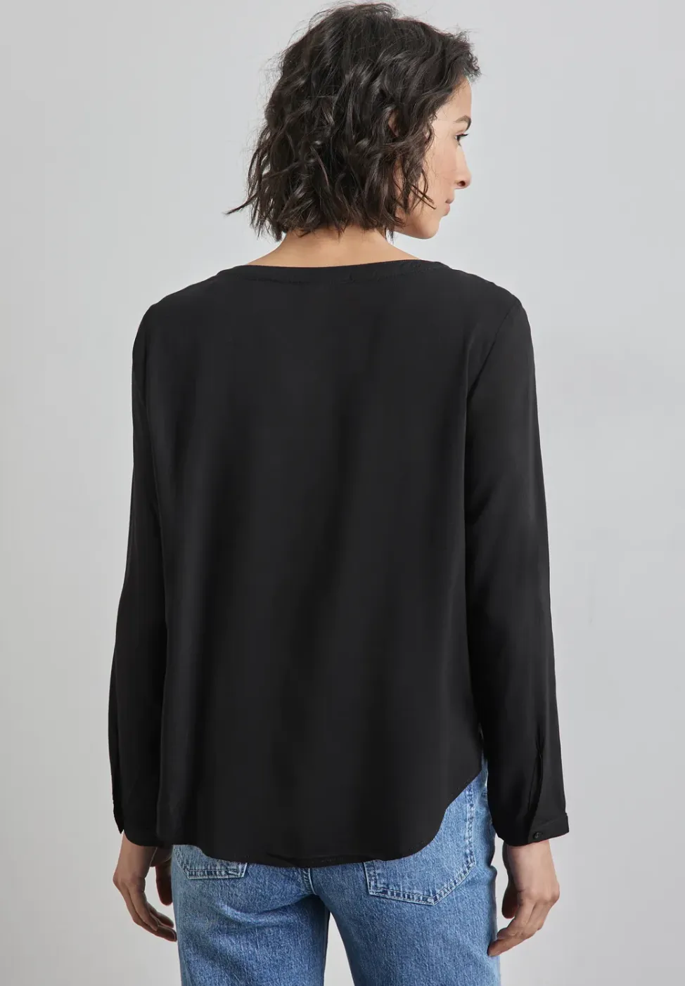 Blouse in effen kleur