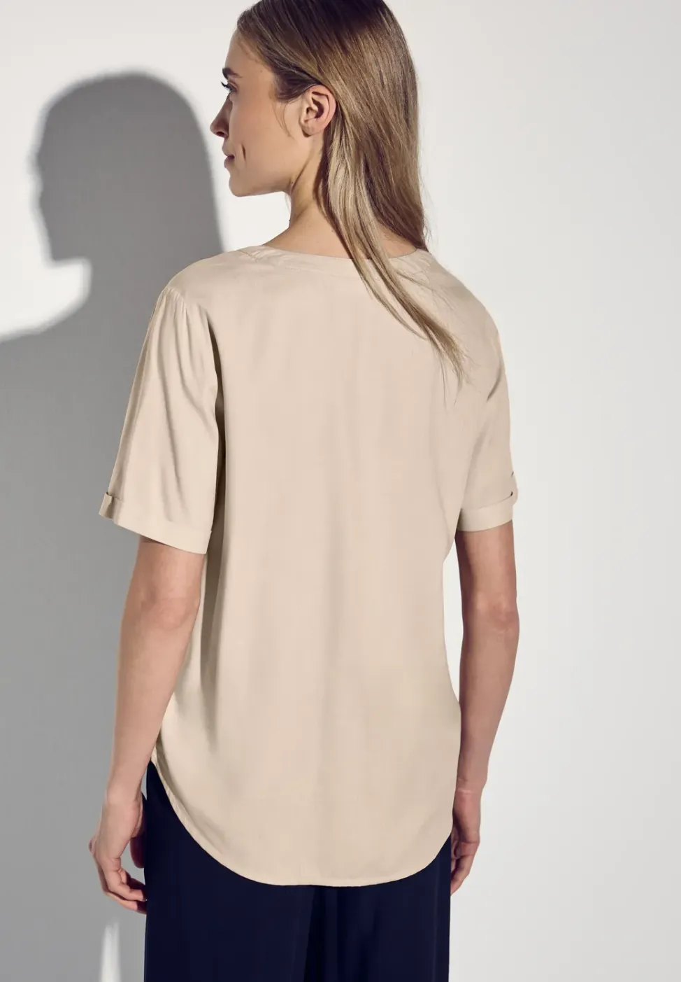 Blouse in effen kleur