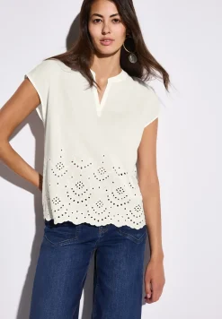 Blouse met borduursel