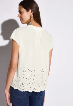Blouse met borduursel