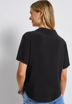 Blouse met bowlingkraag