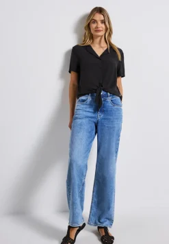 Blouse met bowlingkraag