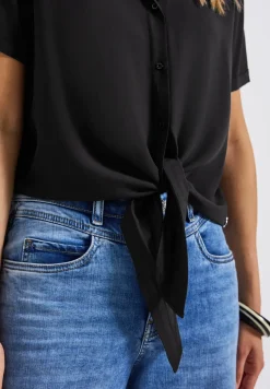 Blouse met bowlingkraag