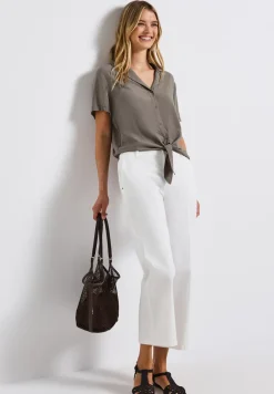 Blouse met bowlingkraag