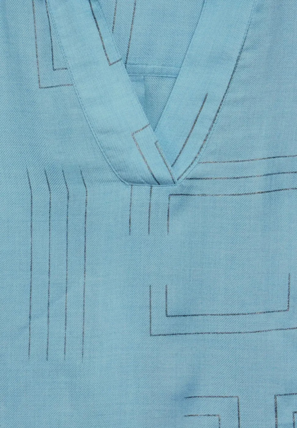 Blouse met folieprint