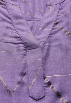 Blouse met folieprint