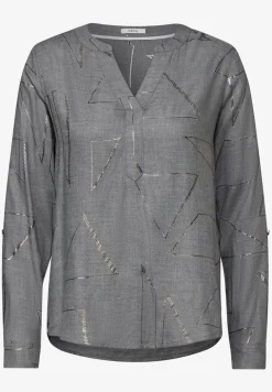 Blouse met folieprint